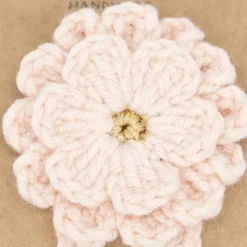 Clip crochet flor doble