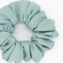 Coletero scrunchie azul turquesa