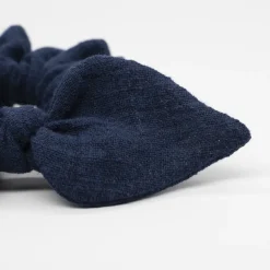 Coletero scrunchie lazo azul marino