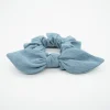 Coletero scrunchie lazo azul sombra rústico