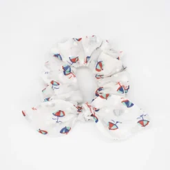 Coletero scrunchie lazo blanco beach