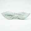 Coletero scrunchie lazo gasa verde mint topos oro