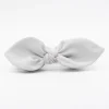 Coletero scrunchie lazo gris perla