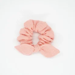 Coletero scrunchie lazo light coral plumeti