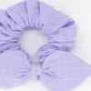 Coletero scrunchie lazo malva
