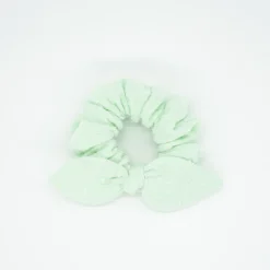 Coletero scrunchie lazo verde mint plumeti