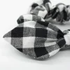 Coletero scrunchie lazo vichy negro