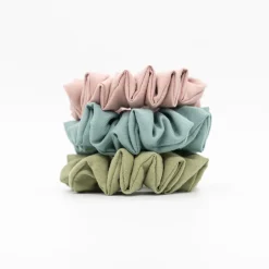 Coletero scrunchie rosa nude