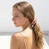 Coletero scrunchie satén rosa