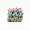 Coletero scrunchie verde musgo