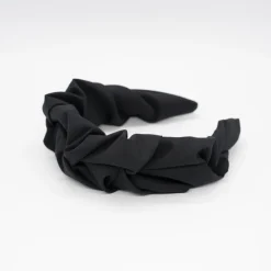 Diadema arrugada negra