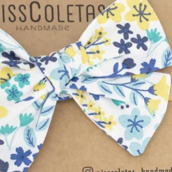 Diadema bebé lazo flores de colores