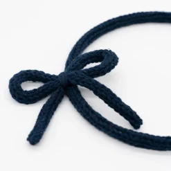 Diadema cordón crochet azul marino
