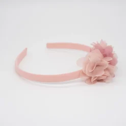 Diadema flor combinada rosa