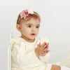 Diadema flores bebé rosa