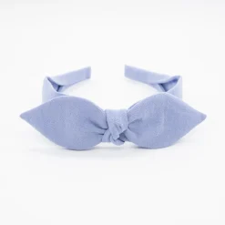 Diadema lazo chloé azul celeste lavanda hecha a mano
