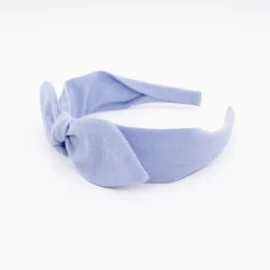 Diadema lazo chloé azul celeste lavanda hecha a mano