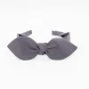 Diadema lazo chloé gris antracita hecho a mano