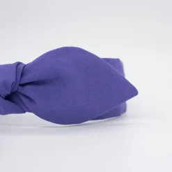 Diadema lazo chloé morado hecha a mano