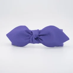 Diadema lazo chloé morado hecha a mano