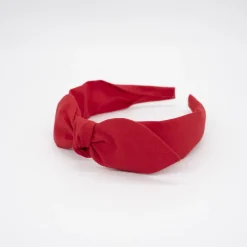 Diadema lazo chloé roja hecha a mano
