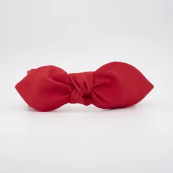 Diadema lazo chloé roja hecha a mano