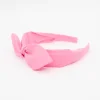 Diadema lazo chloé rosa chicle hecha a mano