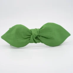 Diadema lazo chloé verde hecha a mano