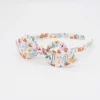 Diadema lazo flores de colores hecha a mano