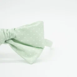 Diadema niña Alice verde mint topos