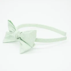 Diadema niña Alice verde mint topos