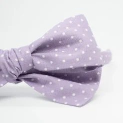 Diadema niña lazo Alice malva topos