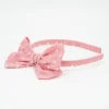 Diadema niña lazo Alice plumeti rosa