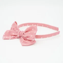 Diadema niña lazo Alice plumeti rosa