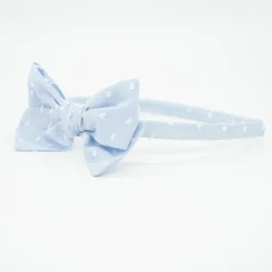 Diadema niña lazo Alice plumeti azul celeste