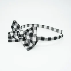 Diadema niña lazo Alice vichy negro