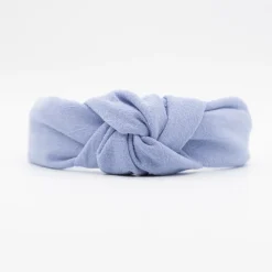 Diadema nudo azul celeste lavanda hecha a mano