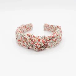 Diadema nudo florecitas hecha a mano
