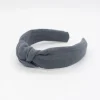 Diadema nudo gris antracita hecha a mano