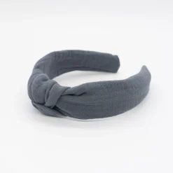 Diadema nudo gris antracita hecha a mano