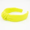 Diadema nudo lima fluor hecha a mano
