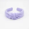 Diadema nudo malva hecha a mano