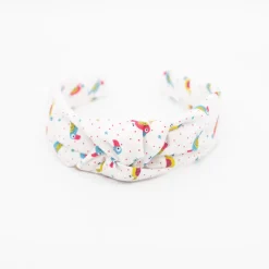 Diadema nudo pajaros tropical hecha a mano