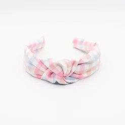 Diadema nudo vichy tricolor