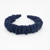 Diadema scrunchie azul marino