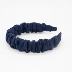 Diadema scrunchie azul marino
