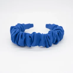 Diadema scrunchie azulón rústico