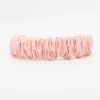 Diadema scrunchie rosa texturado