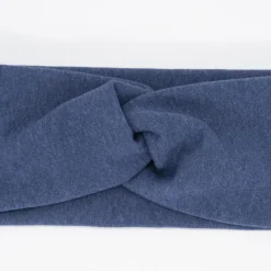 Diadema turbante gruesa azul