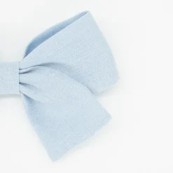 Lazo clásico azul celeste lino
